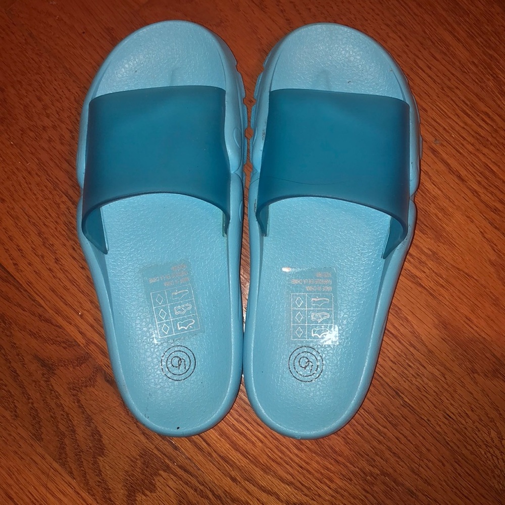 blue urban outfitters slides